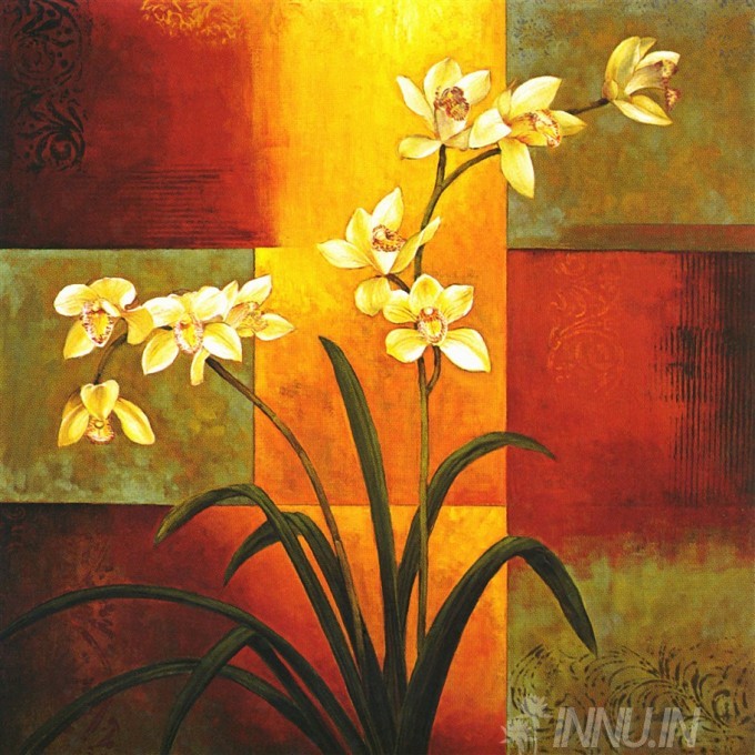 Buy Fine art painting Orchid Flowers by Artist Unknown Artist